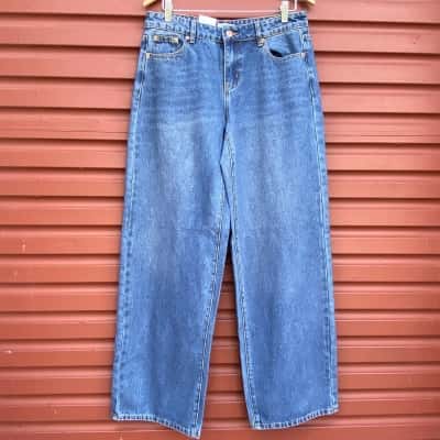 Subtitled Womens Size 26 'Maylee' Low Rise Baggy Fit Blue Jeans  