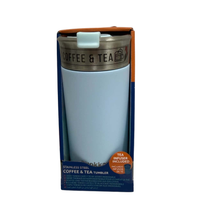 Quokka Boost Stainless Steel Coffee and Tea Tumbler - Baby Blue. 