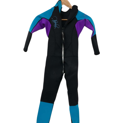 Wetsuit 'Crystal' Kids Black  / Blue / Purple 