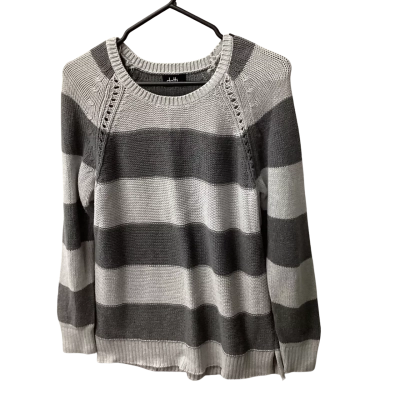 Dotti Womens  Size M Long Sleeve  KnittedTop Grey 100% cotton E