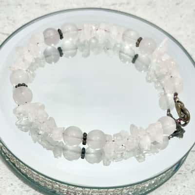 Boho White Gemstone Bracelet
