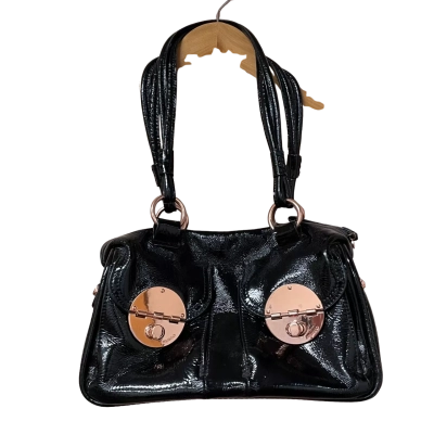 Mimco Womens Handbag Black / Rose Gold - please read description 