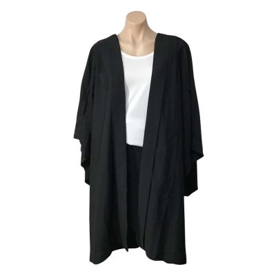 UNE University of New England Size XS Black Official Graduation Robe