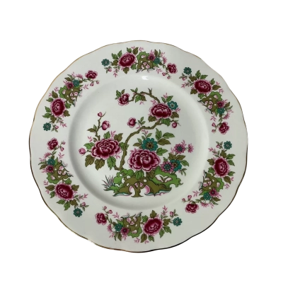 Vintage Queen Anne "Chinese Tree" Bone China Dinner Plate