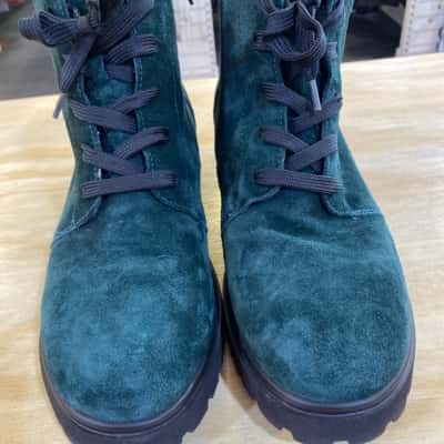 Waldaufer Unisex Boots Size 7 Black  / Green (G width)