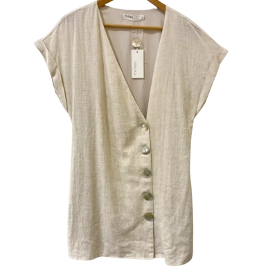 The Fated Size 6 Cream Mini Dress