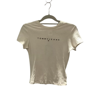 BNWT Tommy Jeans Womens Size XS Cream T-Shirt RRP$69.95