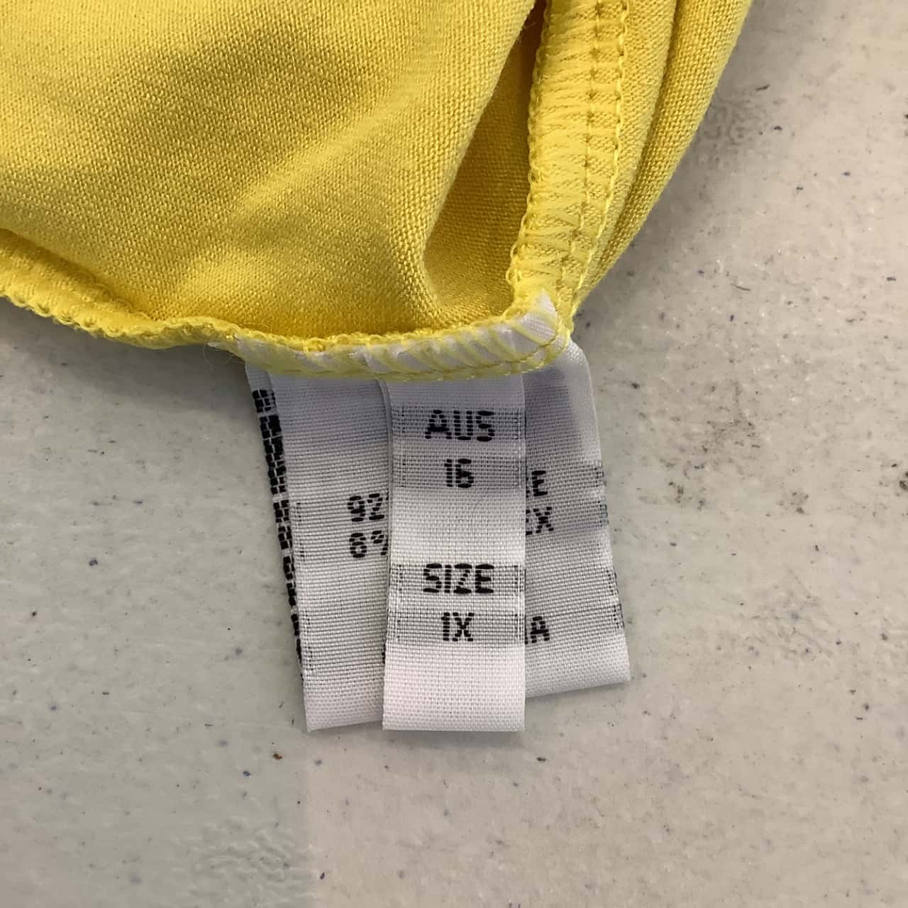 Mela Purdie Womens Lable Size 16 Tank Yellow(s)