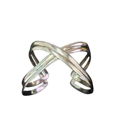 Womens 925 Silver Handcrafted Cuff Bangle