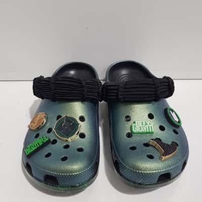 Wicked Elphaba Crocs with Jibbitz size 8