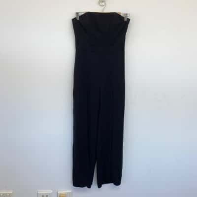 Bardot Black Strapless Jumpsuit  Size 8 