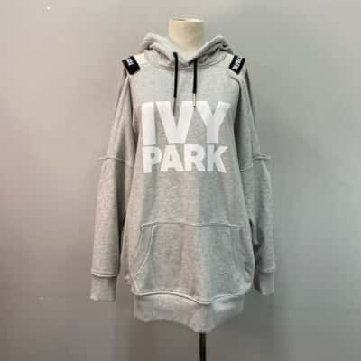 Ivy Park Womens  Size S Oversized Hoodie Grey 