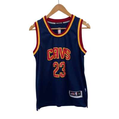 NBA Mens  Size 38 Navy Blue Cleveland Cavaliers Basketball Jersey, #23 James
