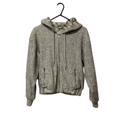 Womens Lorna Jane Size XS Cropped Jumper Grey / White 