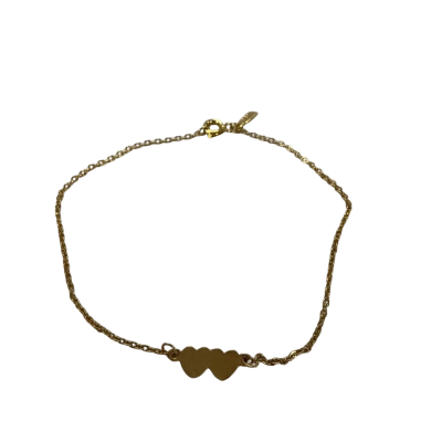 Delicate Sweetheart Gold-Tone Hearts Bracelet