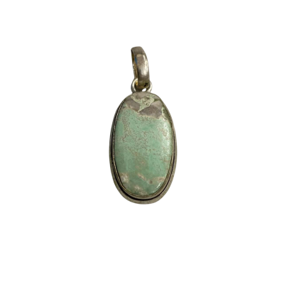  Womens Pendant Green / Grey / Silver 925