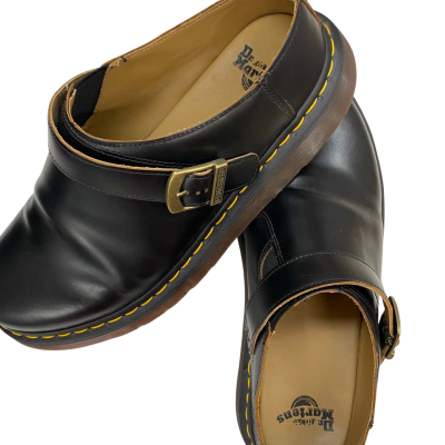 Dr Martens Mens  Size 12 leather mules slip on
