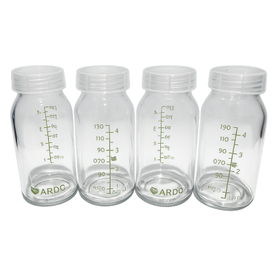 Ardo breast milk storage/feeding bottle x4