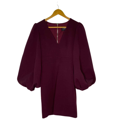 Mossman Womens  Size 8 Long Sleeve Dress Maroon 