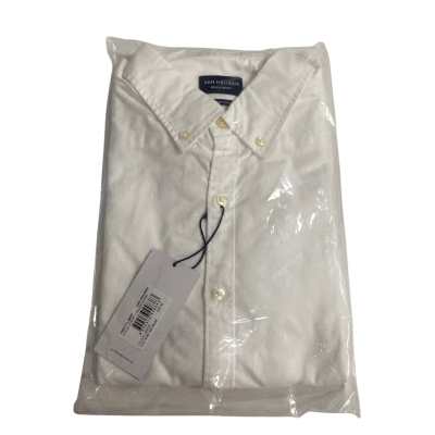 Van Heusen Mens  Size M Casual Long Sleeve Shirt White