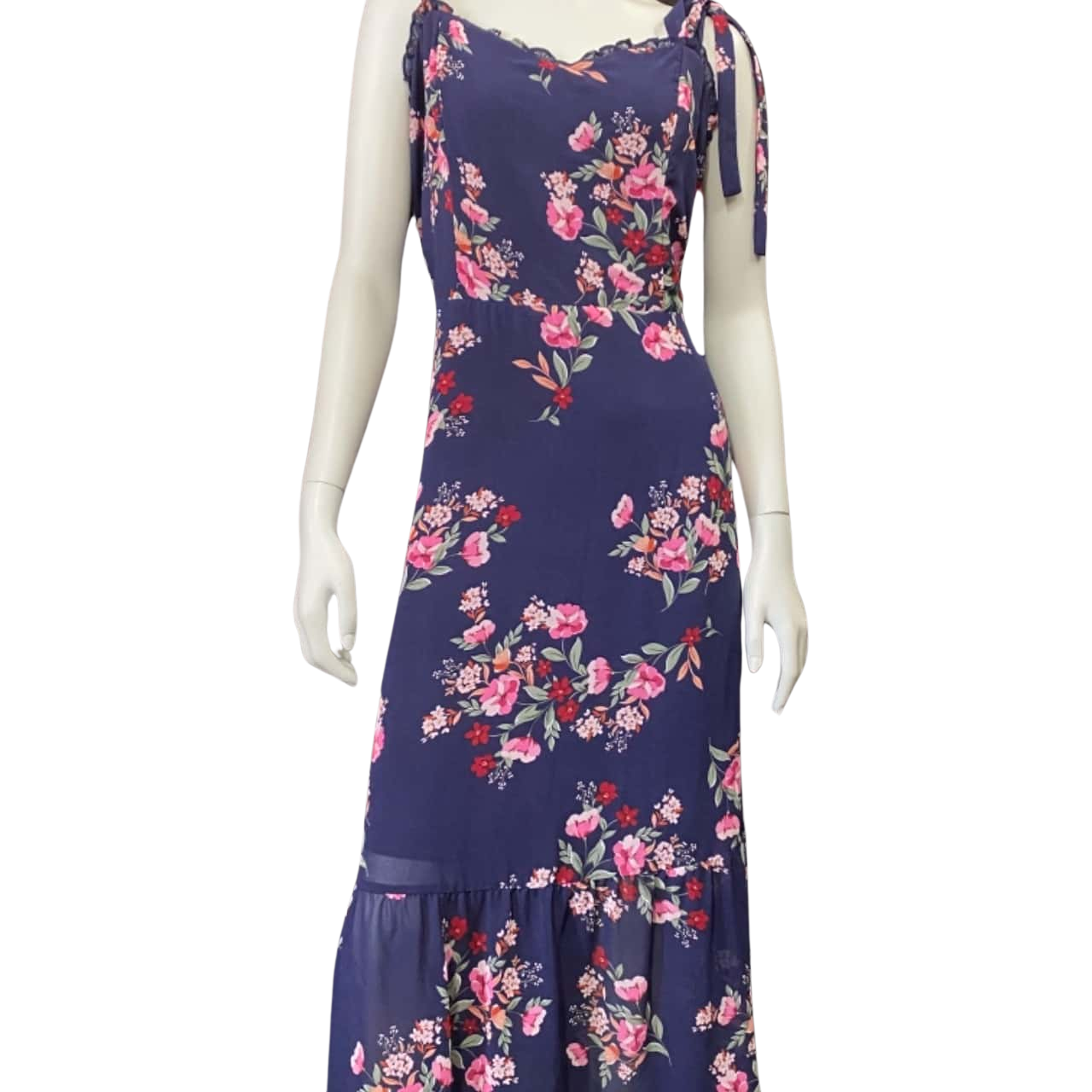 City Chic Women’s Size M Floral Dress Floral / Navy Blue (s)