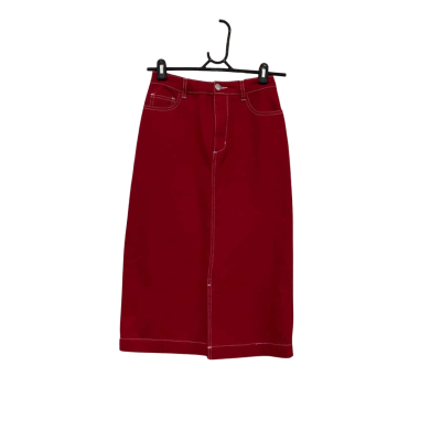 Gorman Women’s Strawberry Red Denim Skirt Size 6