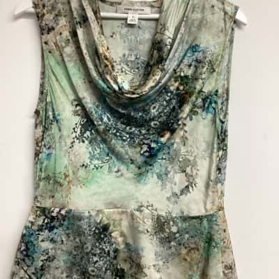 Perri Cutten Womens  Size S Floral Dress Coral 