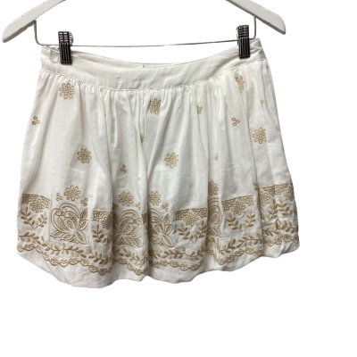 Mahina Womens  Size S Mini Skirt White 