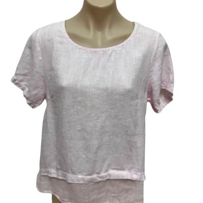 Imagine Womens  Size M Short Sleeve Top Pink  