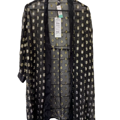 Taking Shape Black and Gold Kimono   Size 16 