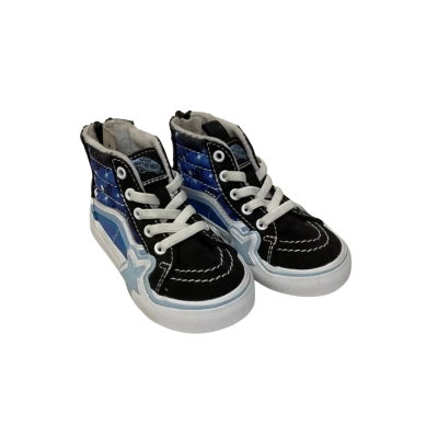 Kids Vans Size 6 Black & Blue Starry Sneakers