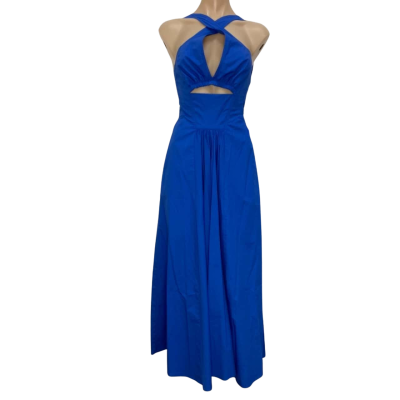 Scanlan Theodore Womens Size 6 Blue Maxi Dress