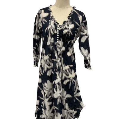 One Season Womens  Size S Casual Dress Navy Blue 