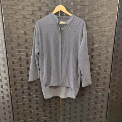Scanlan Theodore Womens  Size 10 Long Sleeve Shirt Black  / White 