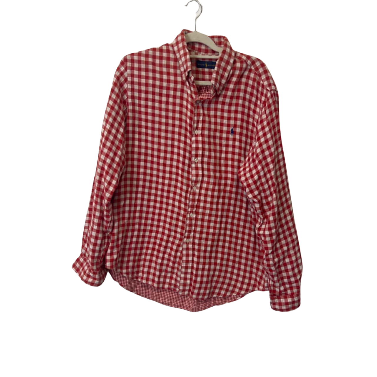 Ralph Lauren Mens Size XL Long Sleeve Checked / Red (s)