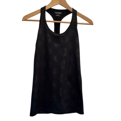 Ralph Lauren Womens Size XL Black Sports Singlet