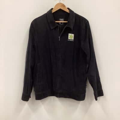 Afends Zip Corduroy Jacket Black Size M