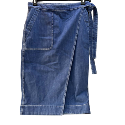 Tommy Hilfiger Size 10 / 12 Denim Wrap Around Skirt 