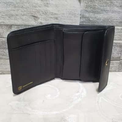 BURG Bifold Leather Wallet Black  