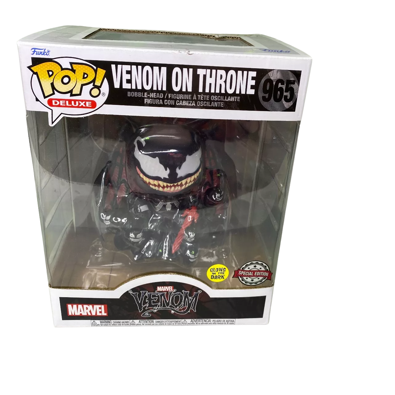 Venom on the throne 965 Funko pop! Deluxe - New Without Tags