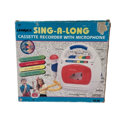 Vintage Lennox Sing-A-Long Cassette Player 