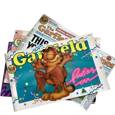 4 Garfield comics by Jim Davis