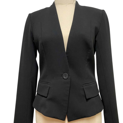 Cue Womens  Size 6 Blazer Black  