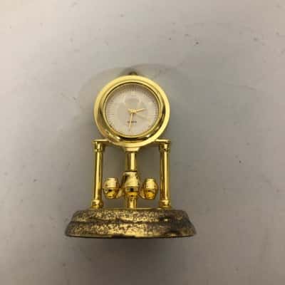 Miniature Quartz Clock in Case