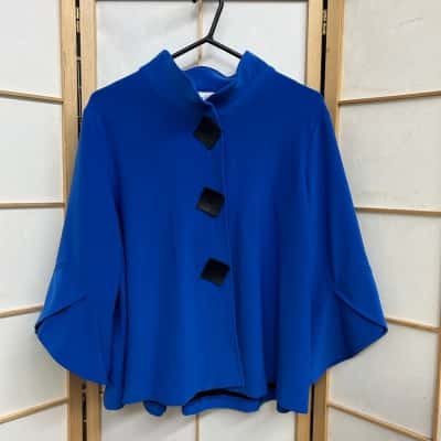 Joseph Ribkoff Women's  Size 16 Classic Trapeze Jacket / Open Jacket Royal Sapphire / Blue 