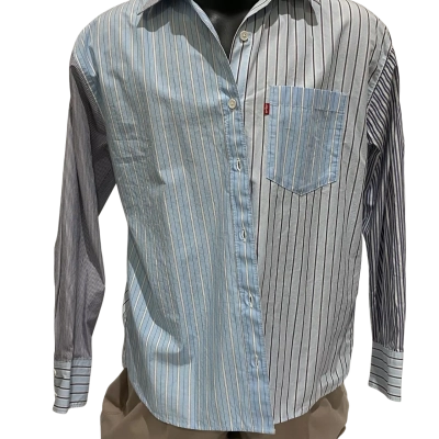 LEVI'S LONG SLEEVE STRIPED SHIRT Size M - WAS $129.99