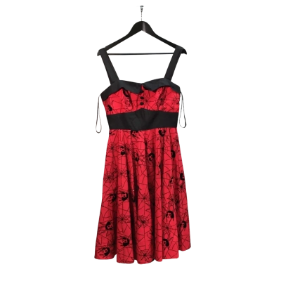Hell Bunny Womens  Size L Party Dress Black  / Red 
