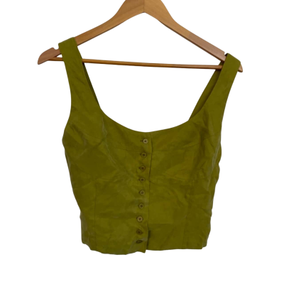Nude Lucy Womens Vest Size S Green 