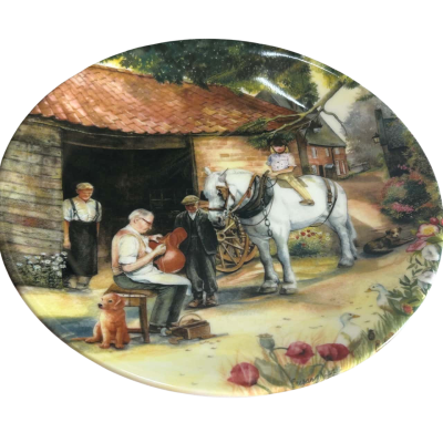 Vintage Royal Doulton Collectable Plate The Saddlemaker 1991 (B4)