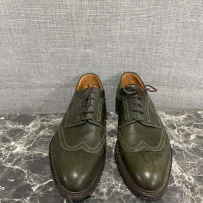 JM Weston Mens  Size 8.5 D Brogues Green 